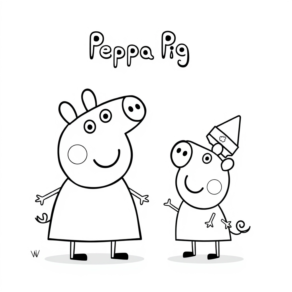 Kolorowanka Peppa Pig - Przygody