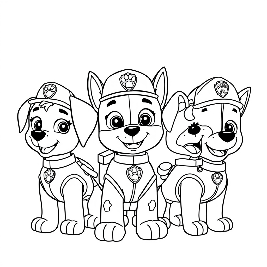 Kolorowanka Psiego Patrolu