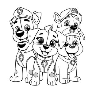 Kolorowanka Psi Patrol