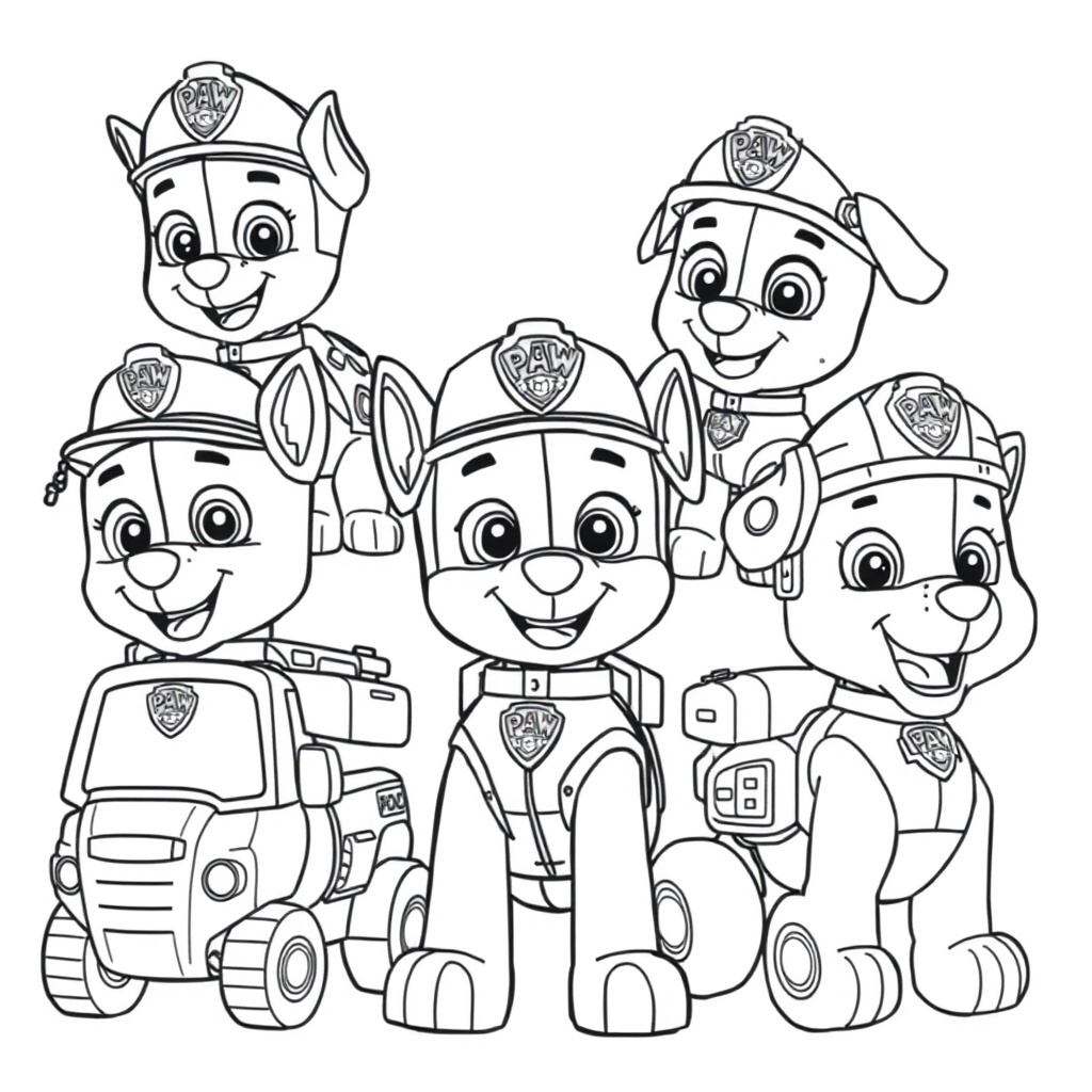 Kolorowanka Psiego Patrolu