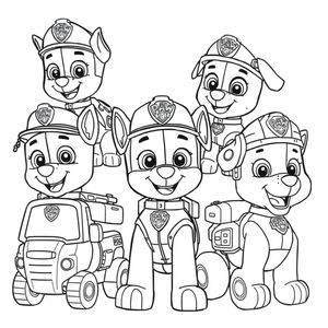 Kolorowanka Psiego Patrolu