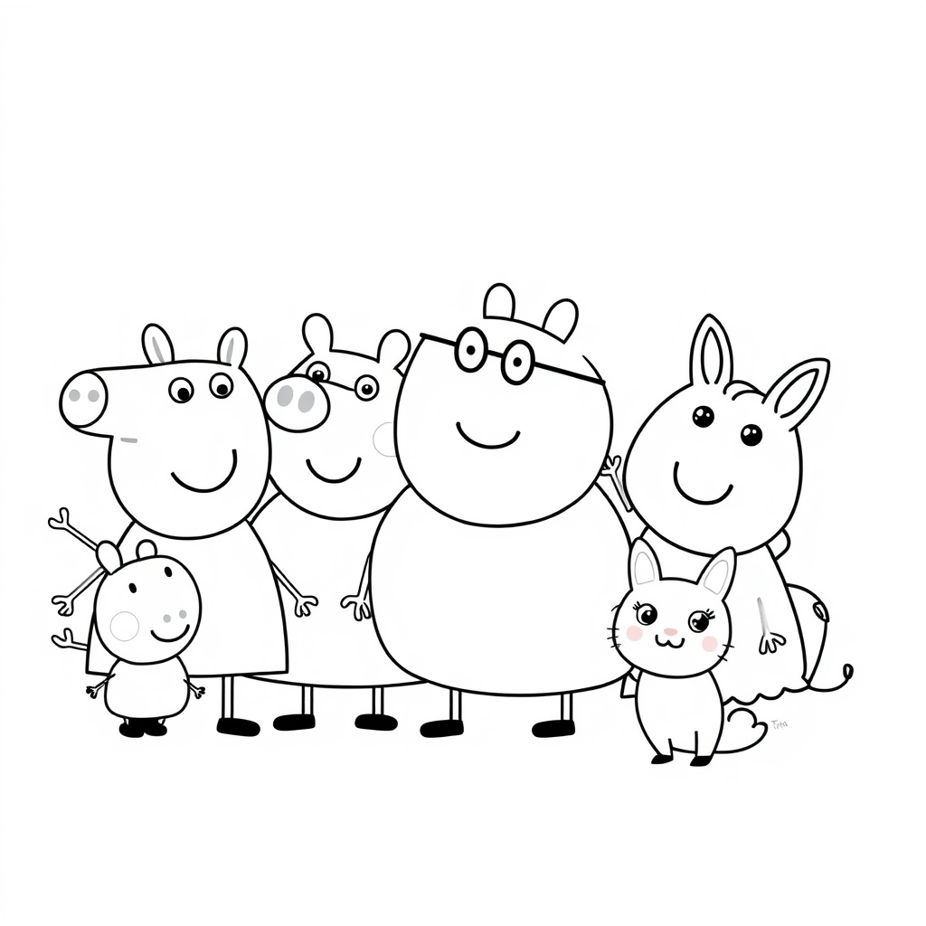 Kolorowanka Peppa Pig