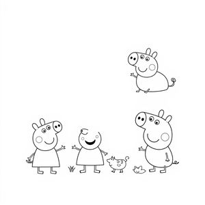 Kolorowanka: Peppa Pig