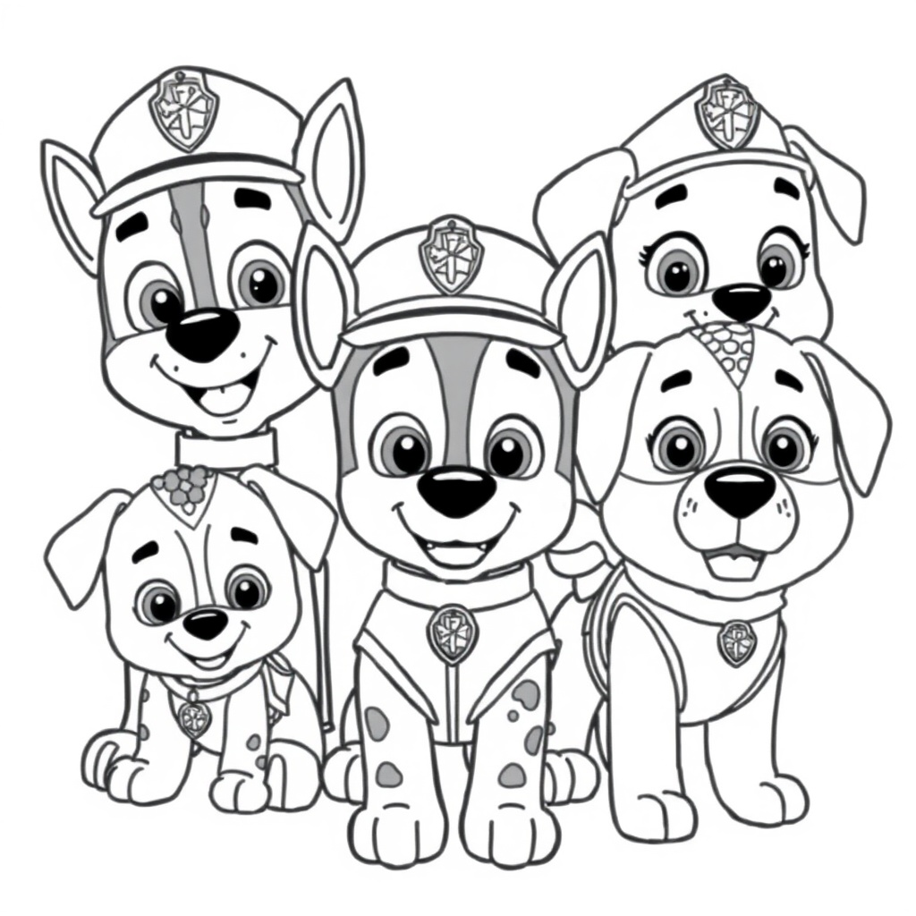 Psi Patrol - Kolorowanka Akcji