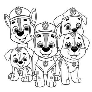Psi Patrol - Kolorowanka Akcji