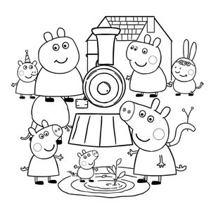 Kolorowanka z Peppą Pig