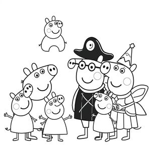 Kolorowanka Świnka Peppa