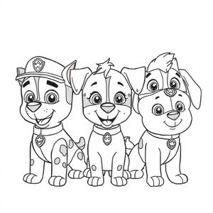 Psi Patrol: Bohaterskie Misje Kolorowanki