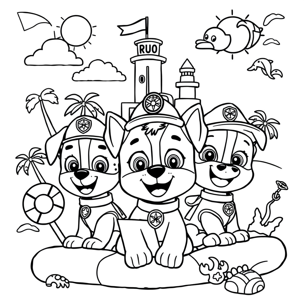 Kolorowanka Psi Patrol