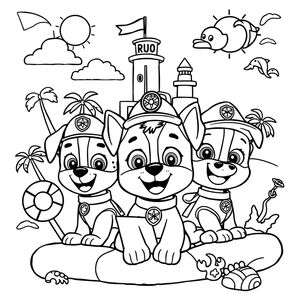 Coloreando con la Patrulla Canina