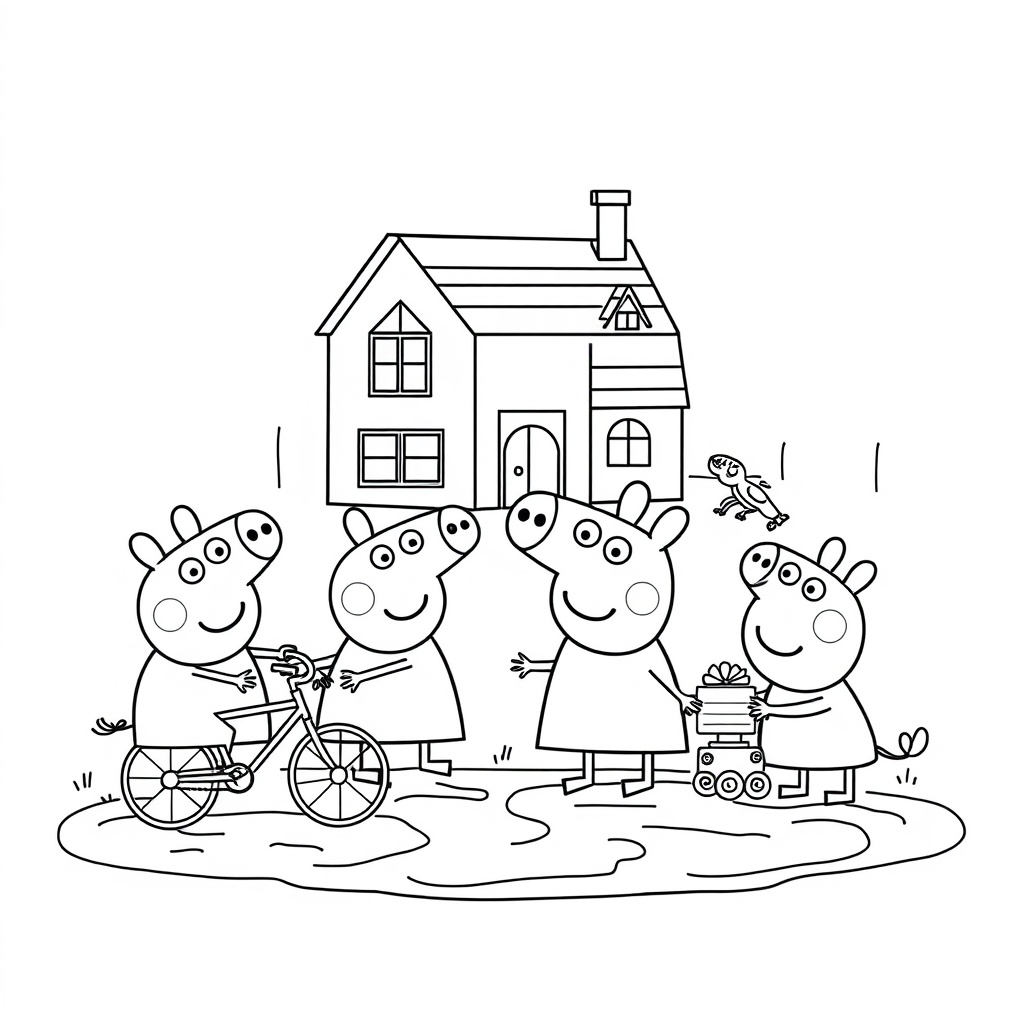 Kolorowanka Peppa Pig