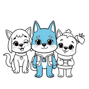 Bluey and Friends Coloring Book