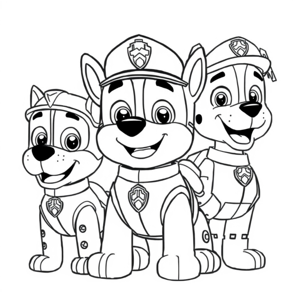 Libro para Colorear de Patrulla de Cachorros