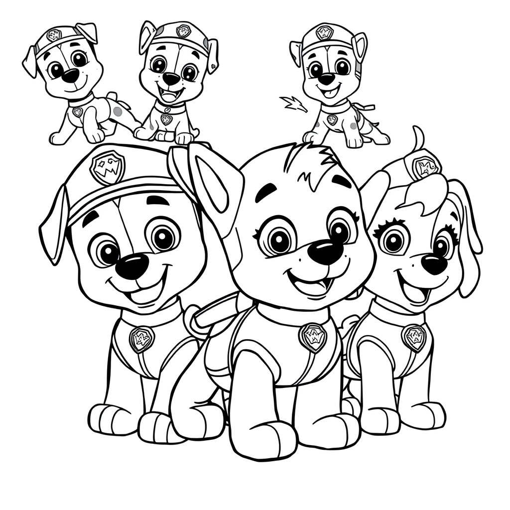 Psi Patrol Kolorowanka