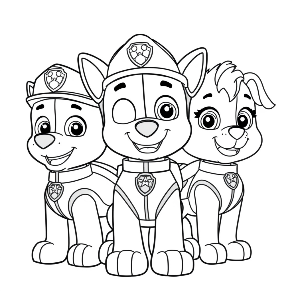 Psi Patrol Kolorowanka