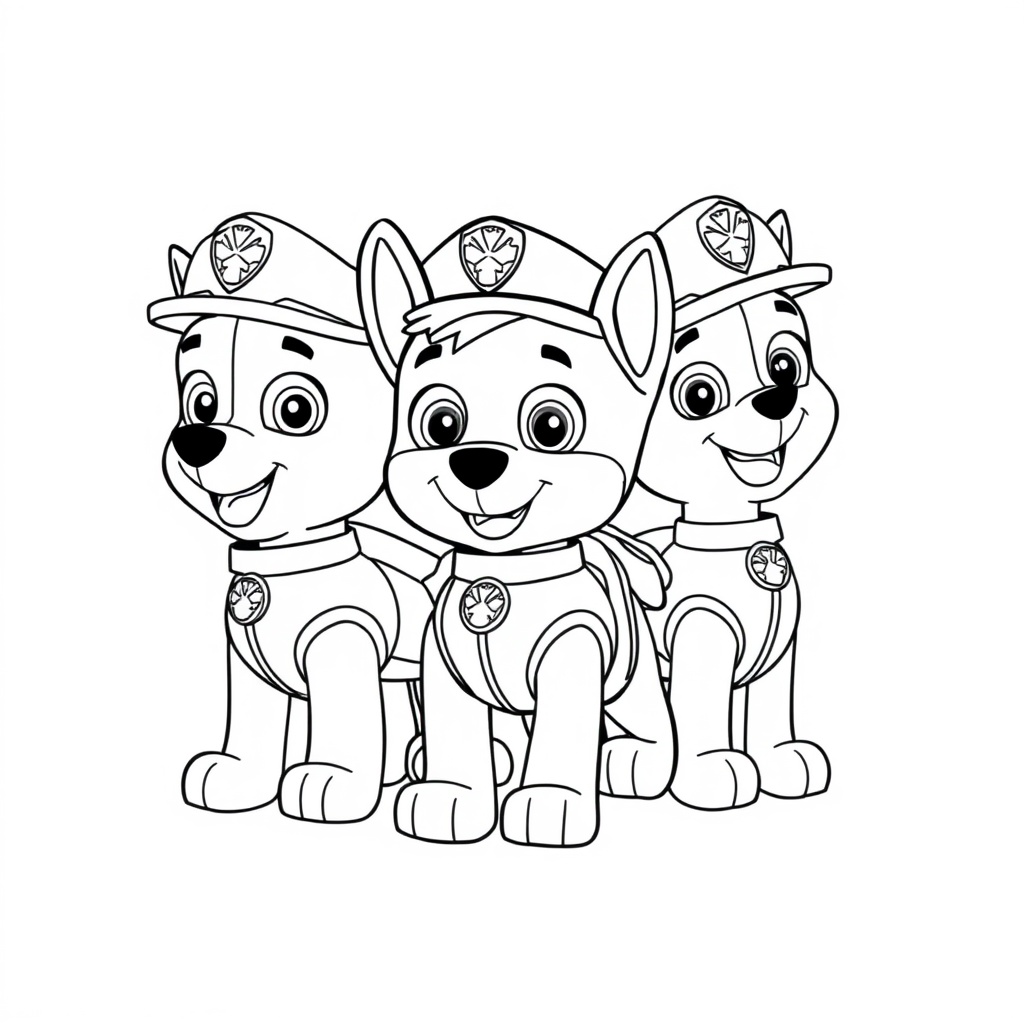 Patrulla Canina - Libro para Colorear para Niños
