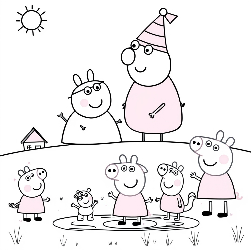 Kolorowanka Peppa Pig