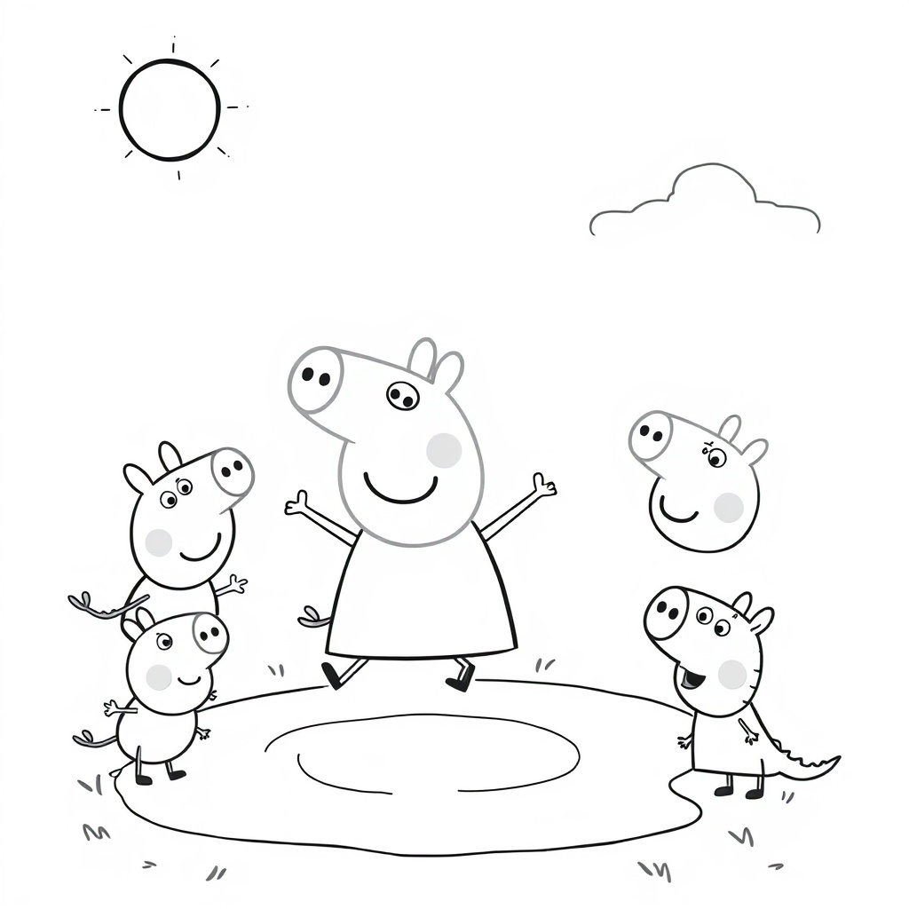 Kolorowanka Peppa Pig