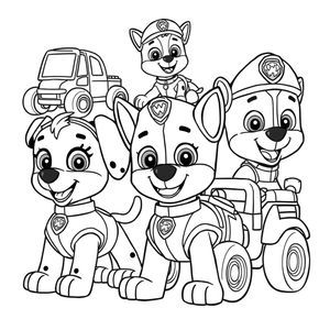 Kolorowanka Psi Patrol