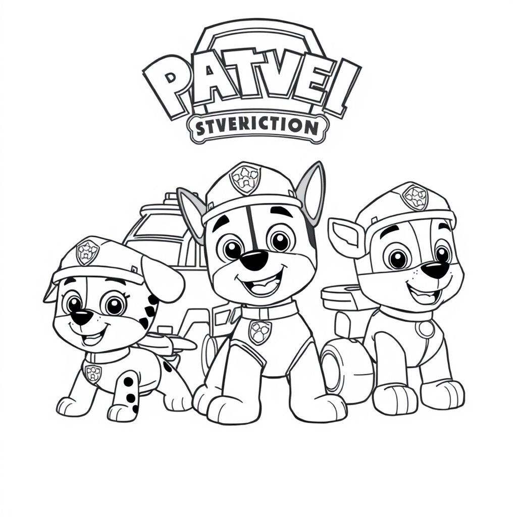 Kolorowanka Psiego Patrolu