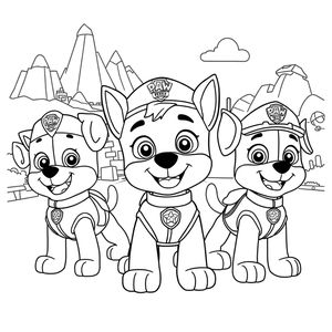 Kolorowanka Psi Patrol