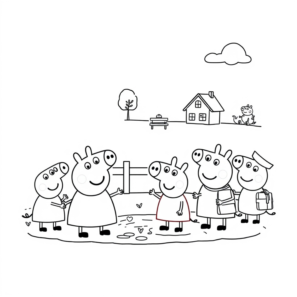 Kolorowanka Peppa Pig