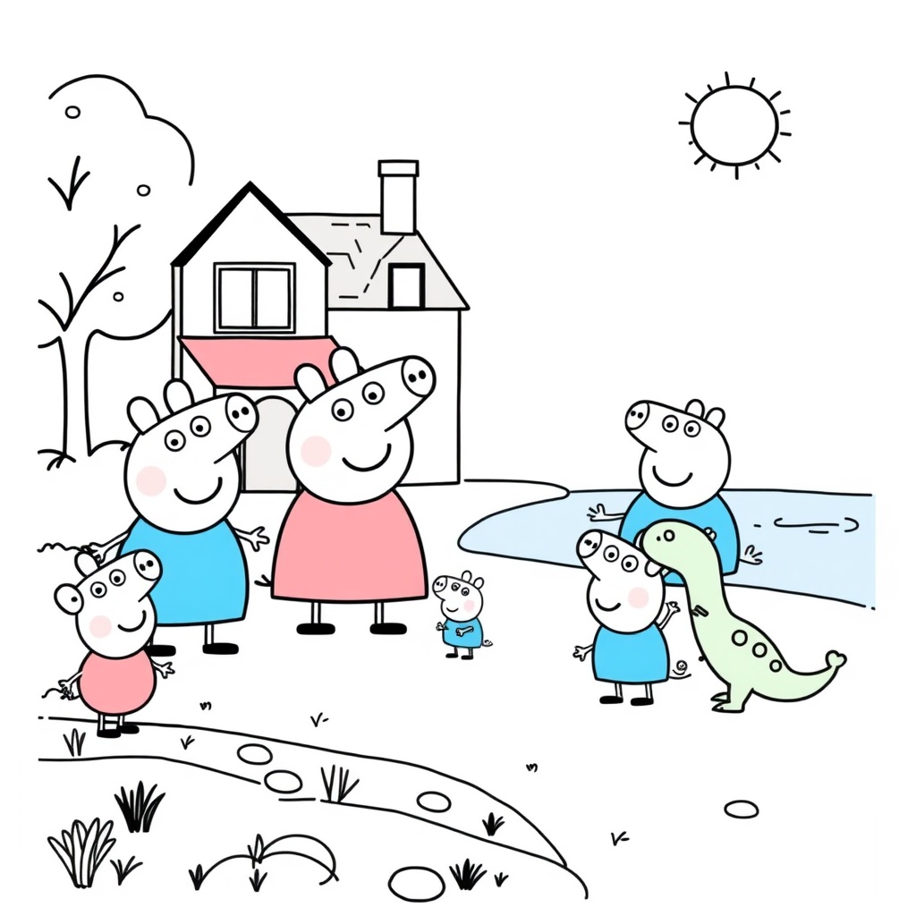 Kolorowanka Świat Peppy