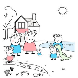 Kolorowanka Świat Peppy