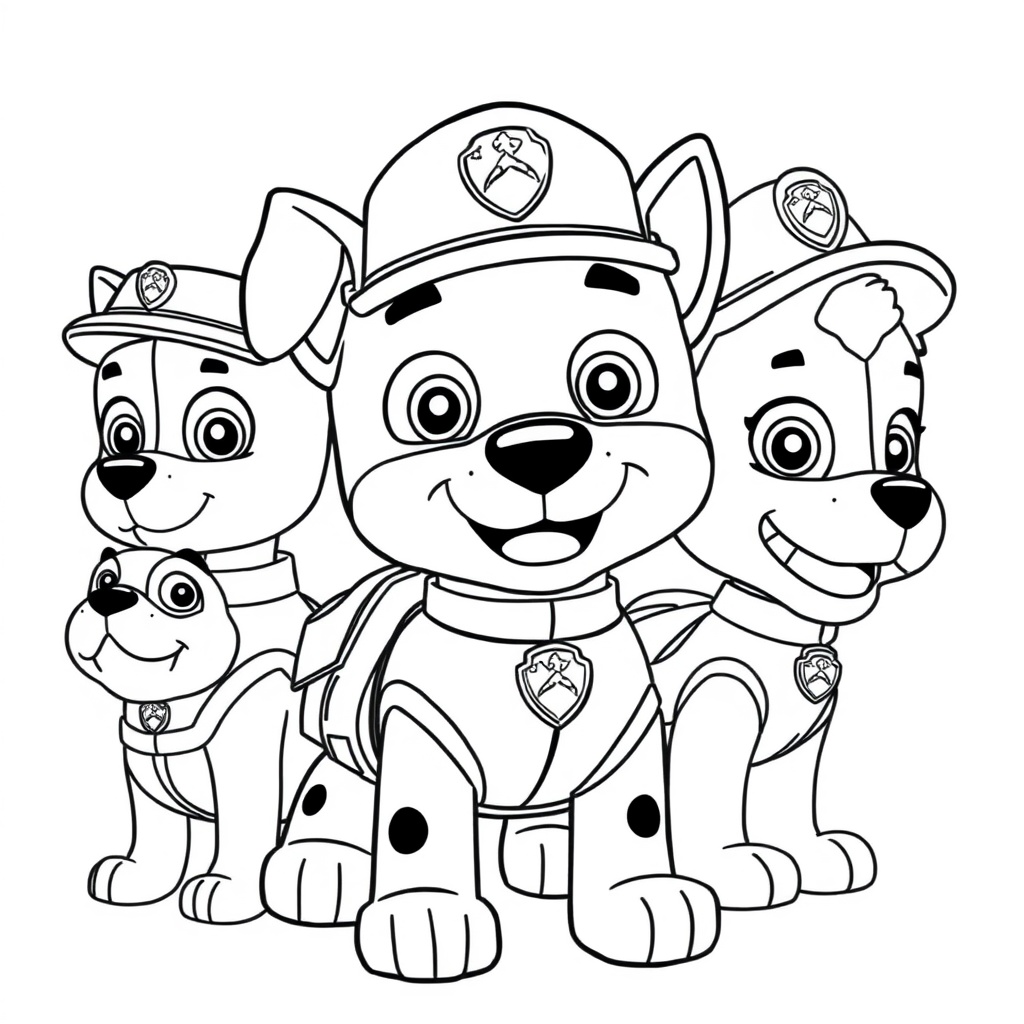 Kolorowanka Psi Patrol