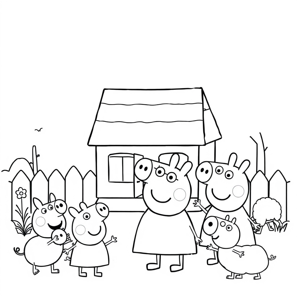 Kolorowanka Peppa Pig