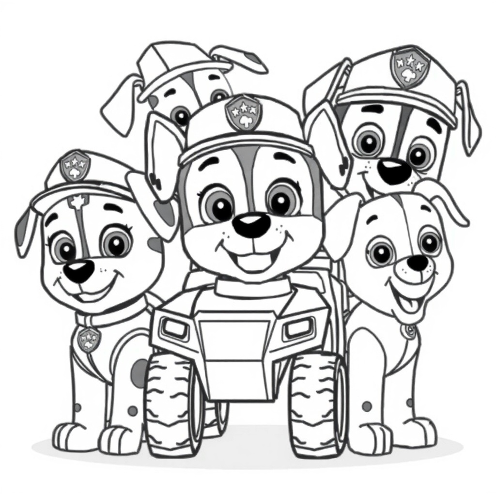 Kolorowanka Psi Patrol