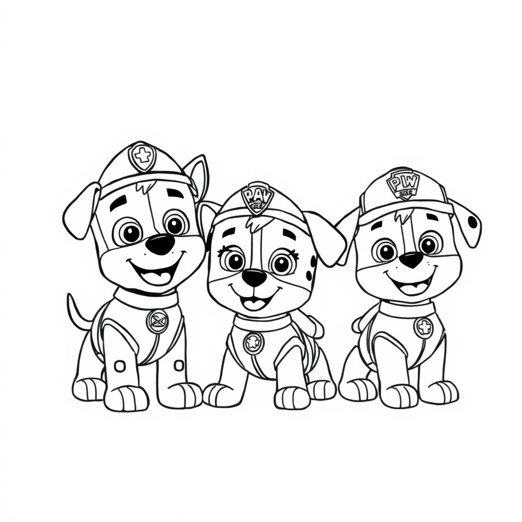 Kolorowanka: Psi Patrol w Akcji