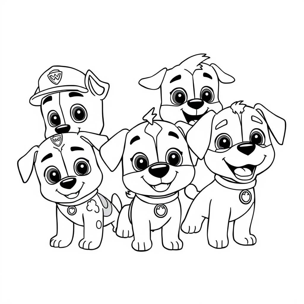 Psi Patrol Kolorowanka