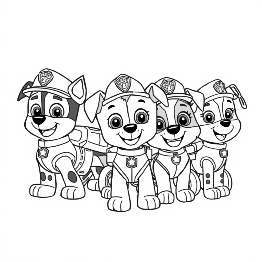 Kolorowanka Psi Patrol