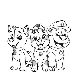 Kolorowanka: Psi Patrol