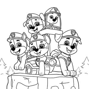 Coloring Book: PAW Patrol on a Mission