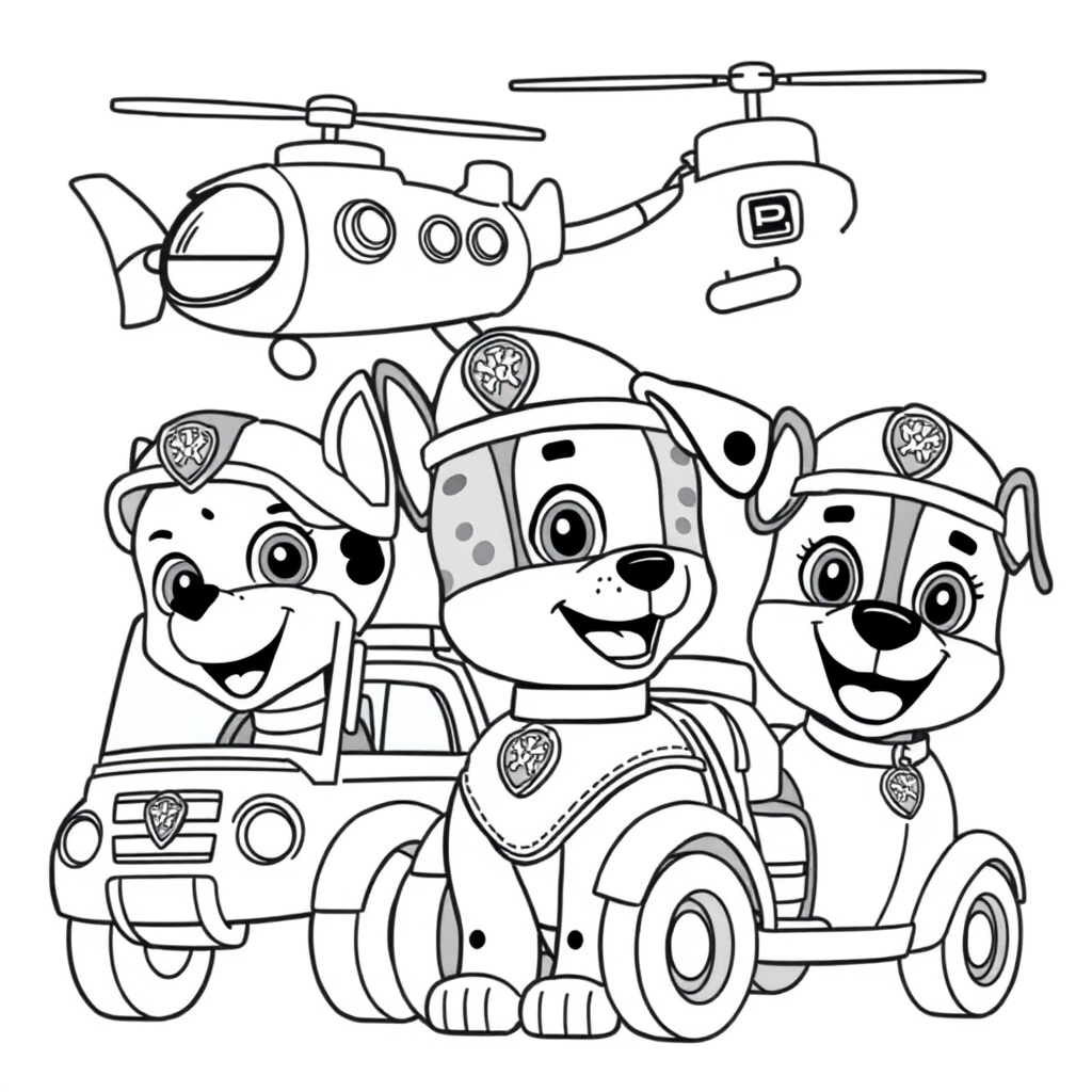 Kolorowanka Psi Patrol