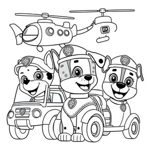 Kolorowanka Psi Patrol