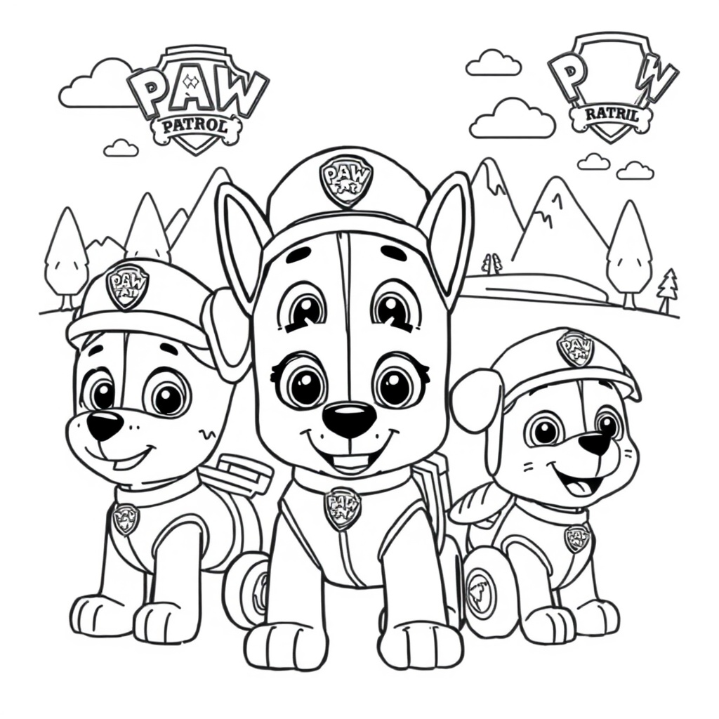 PAW Patrol Coloring Page