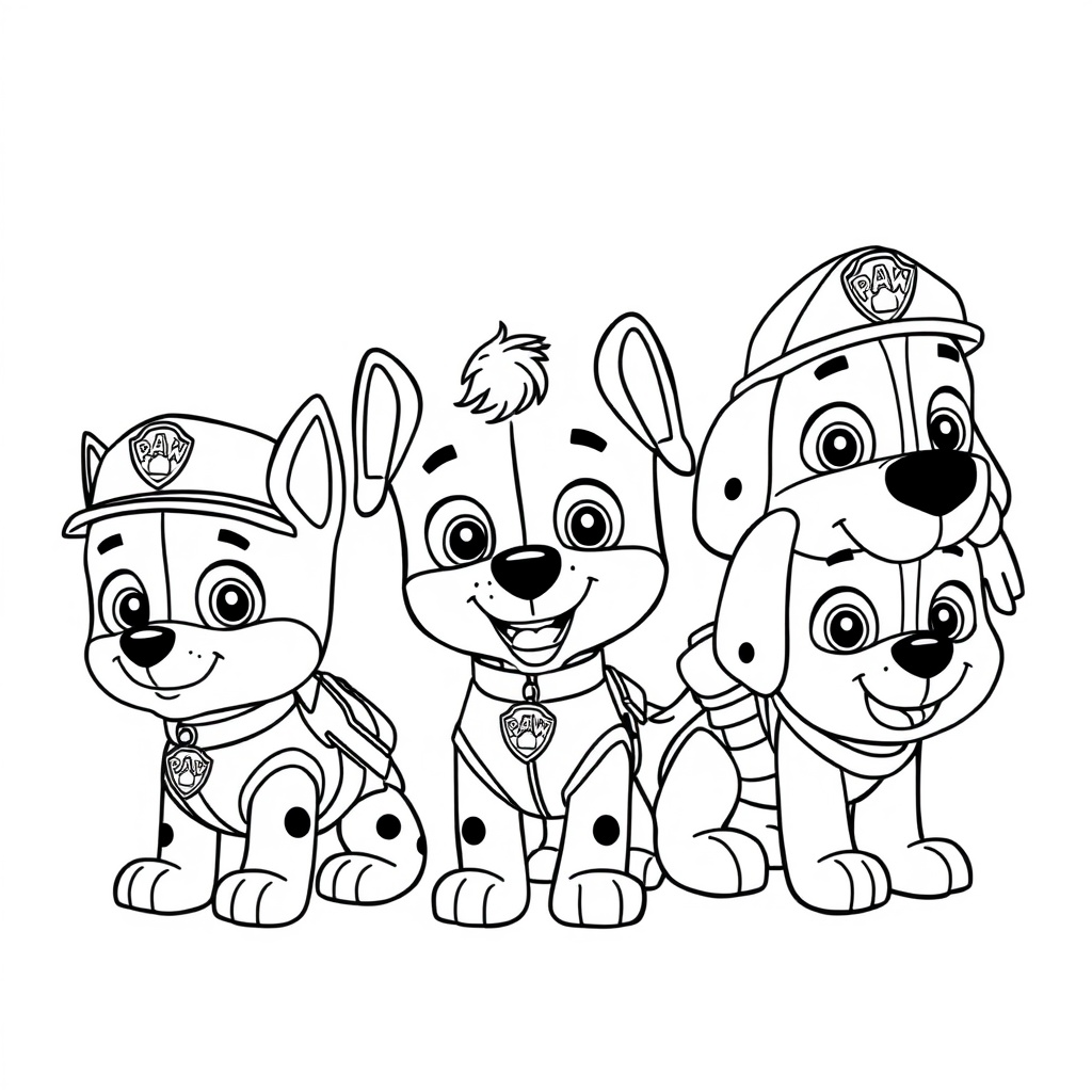 Kolorowanka PAW Patrol: Bohaterskie Misje