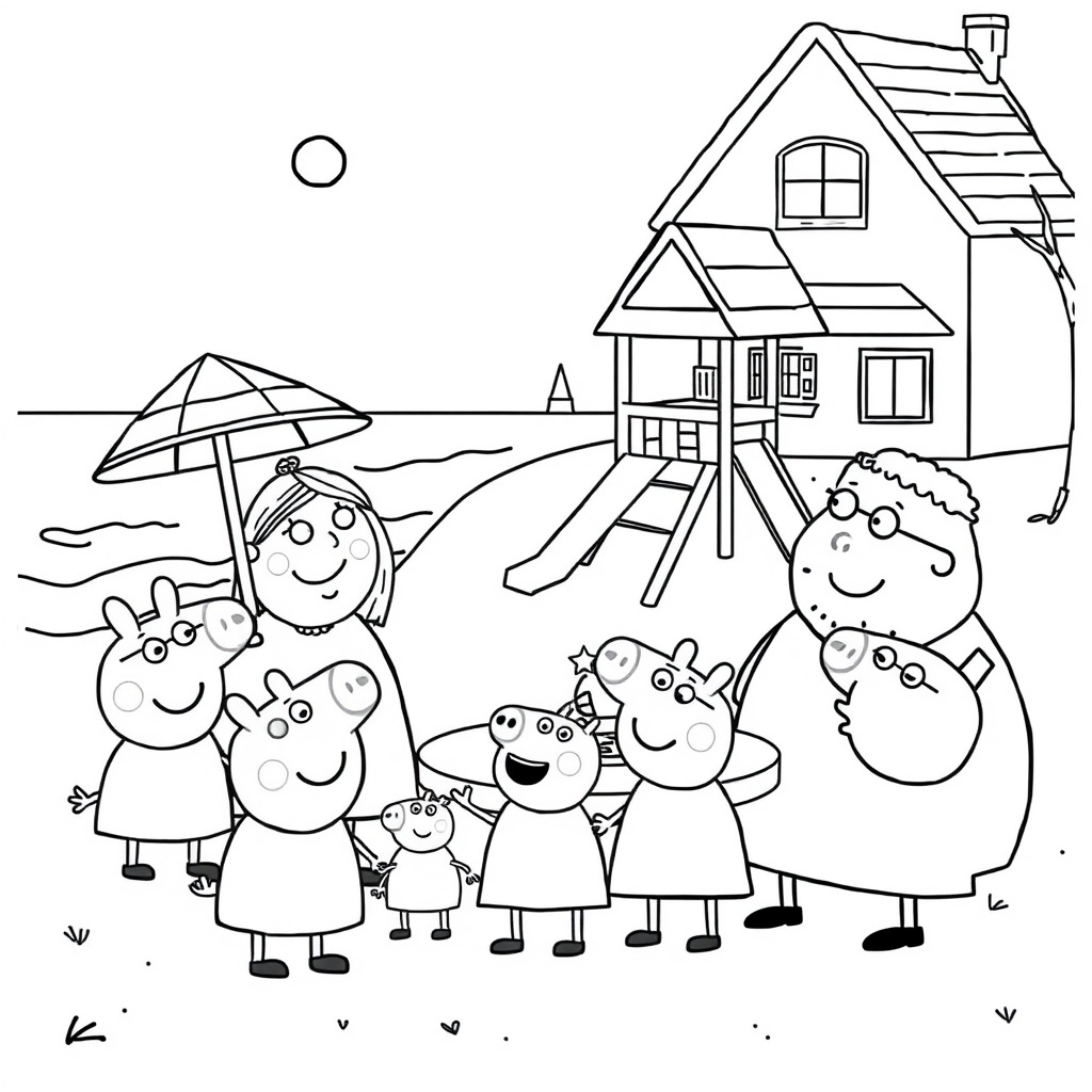 Peppa Pig - Kolorowanka dla Dzieci