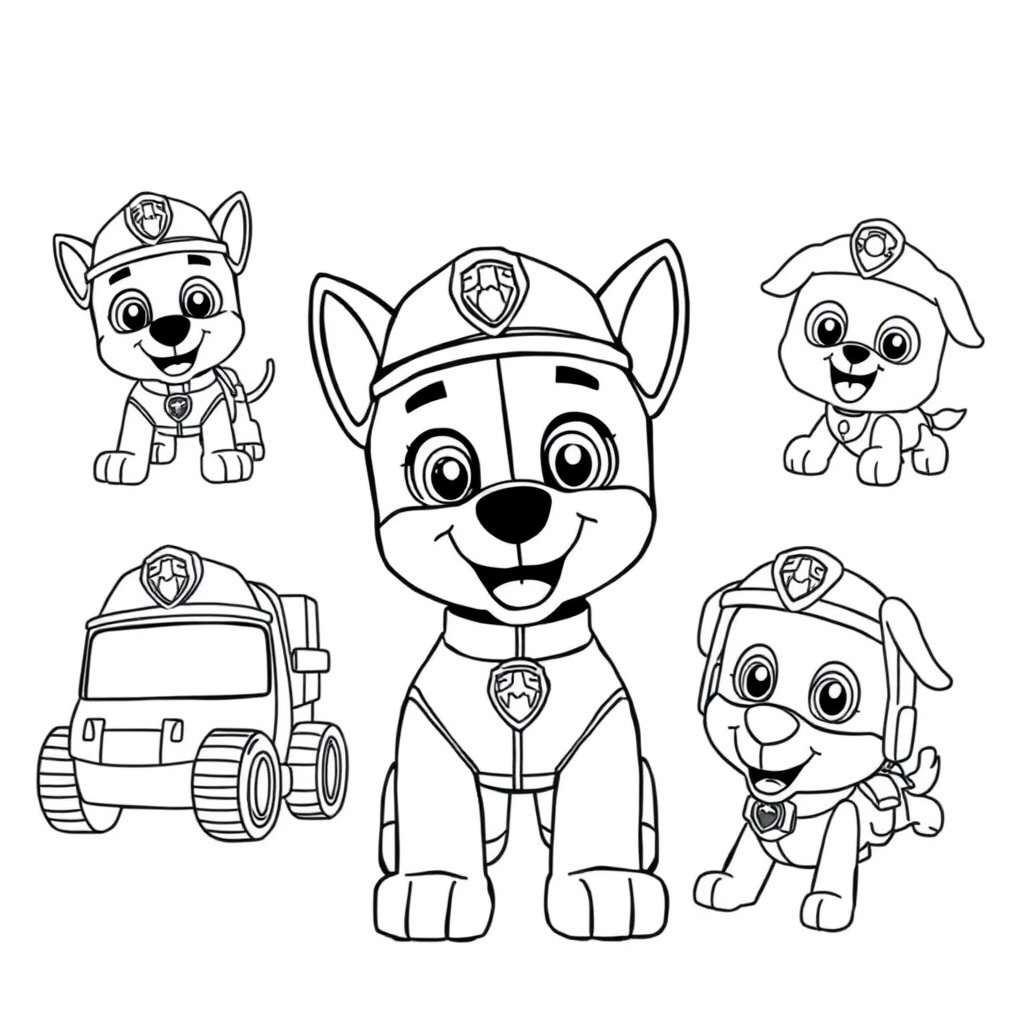 Libro para colorear de PAW Patrol