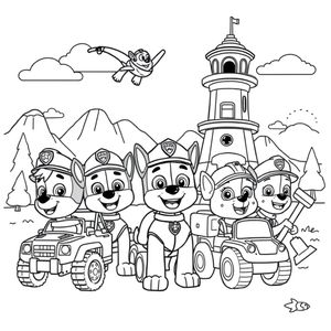 PAW Patrol Coloring Book: Heroic Pups