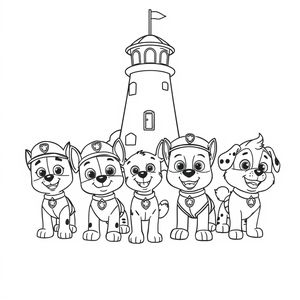 Psi Patrol Kolorowanka
