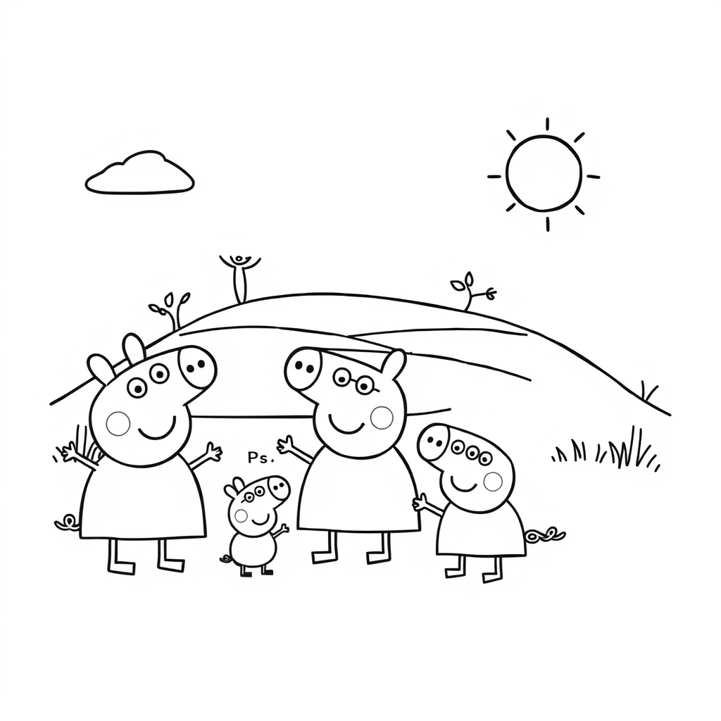 Kolorowanka Peppa Pig