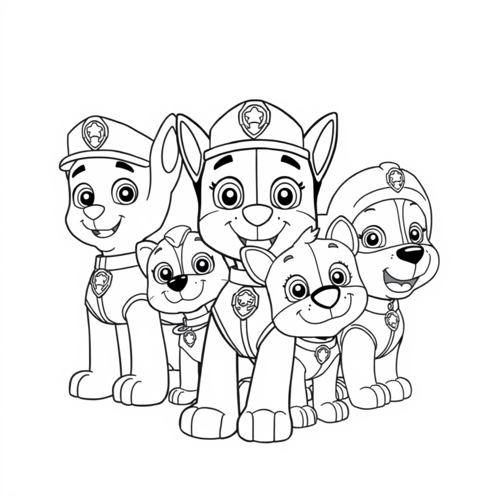 Libro para Colorear de La Patrulla Canina
