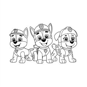 Kolorowanka: Psi Patrol na Akcji