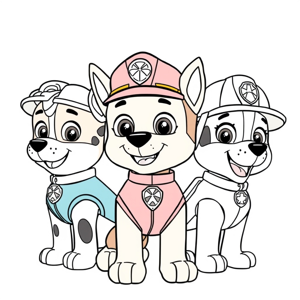 Libro para Colorear de Patrulla Canina