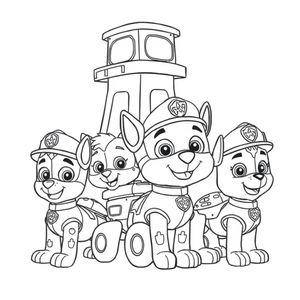 Kolorowanka Psi Patrol