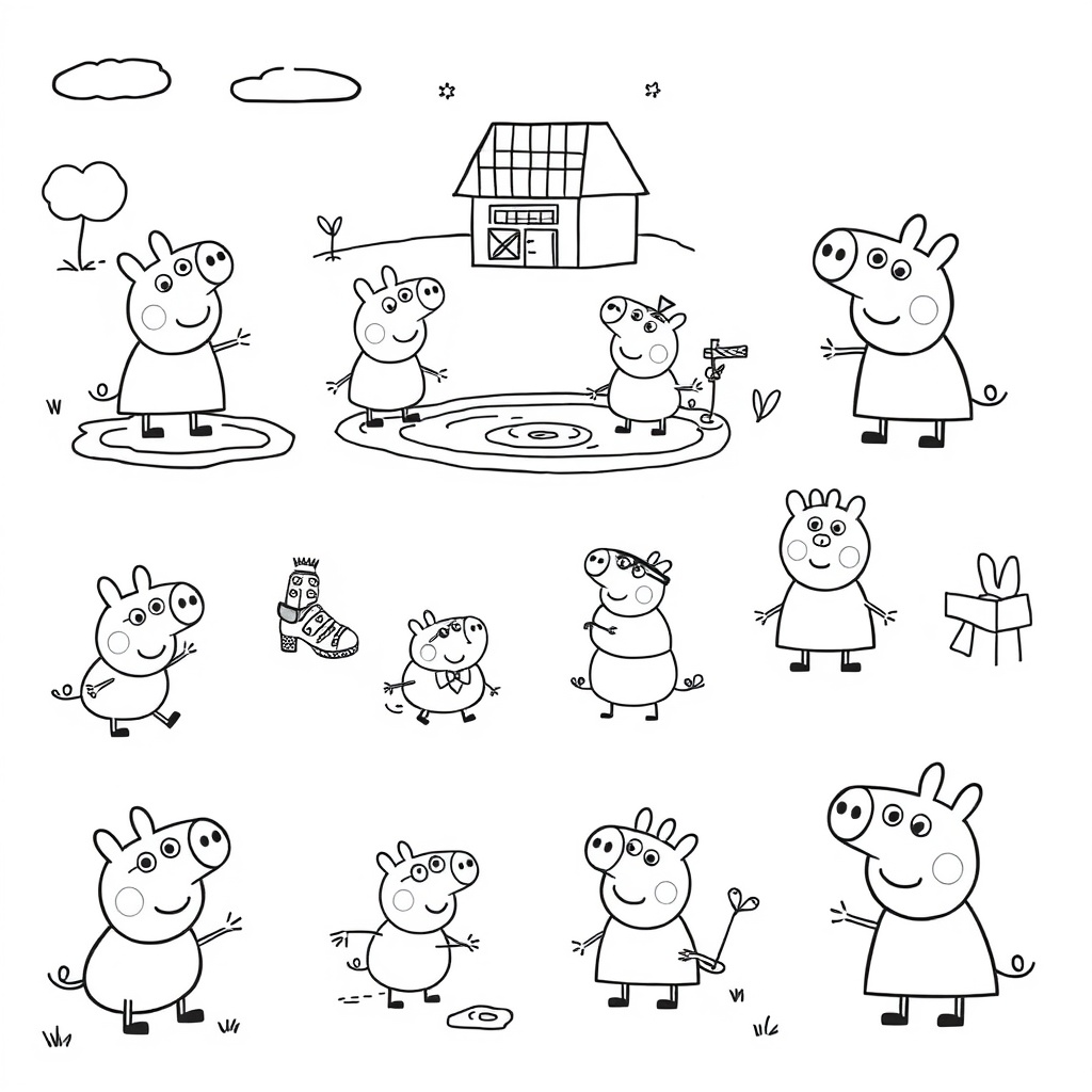 Libro para Colorear Peppa Pig